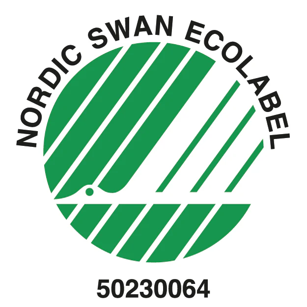 Logo du label écologique Nordic Swan, label officiel des pays nordiques. Logo du label écologique Nordic Swan, label officiel des pays nordiques.