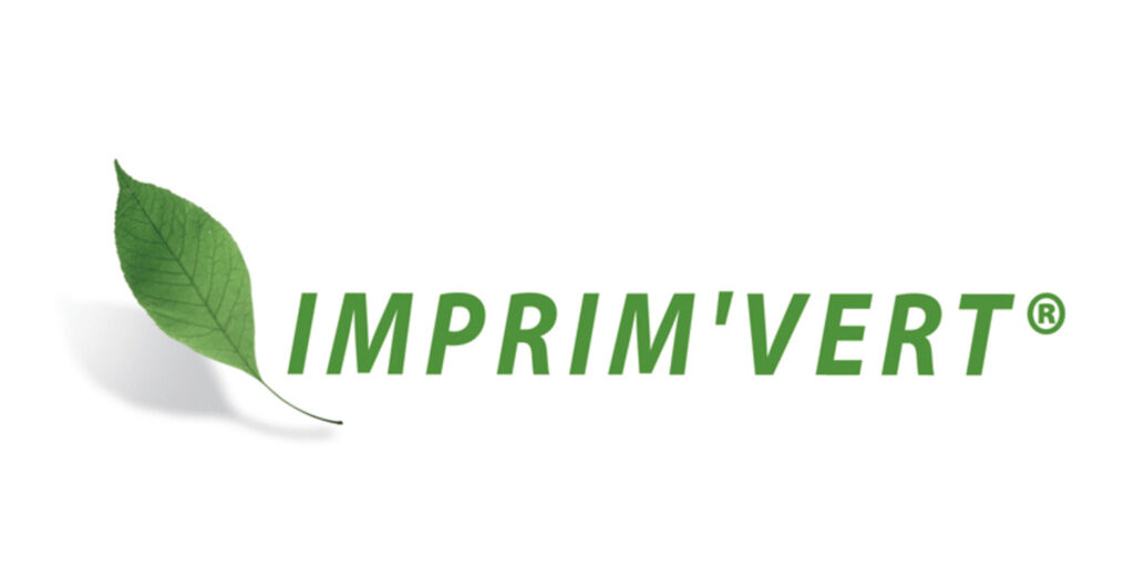 Logo du label Imprim’Vert® : la référence écoresponsable pour les imprimeurs. Logo du label Imprim’Vert® : la référence écoresponsable pour les imprimeurs.